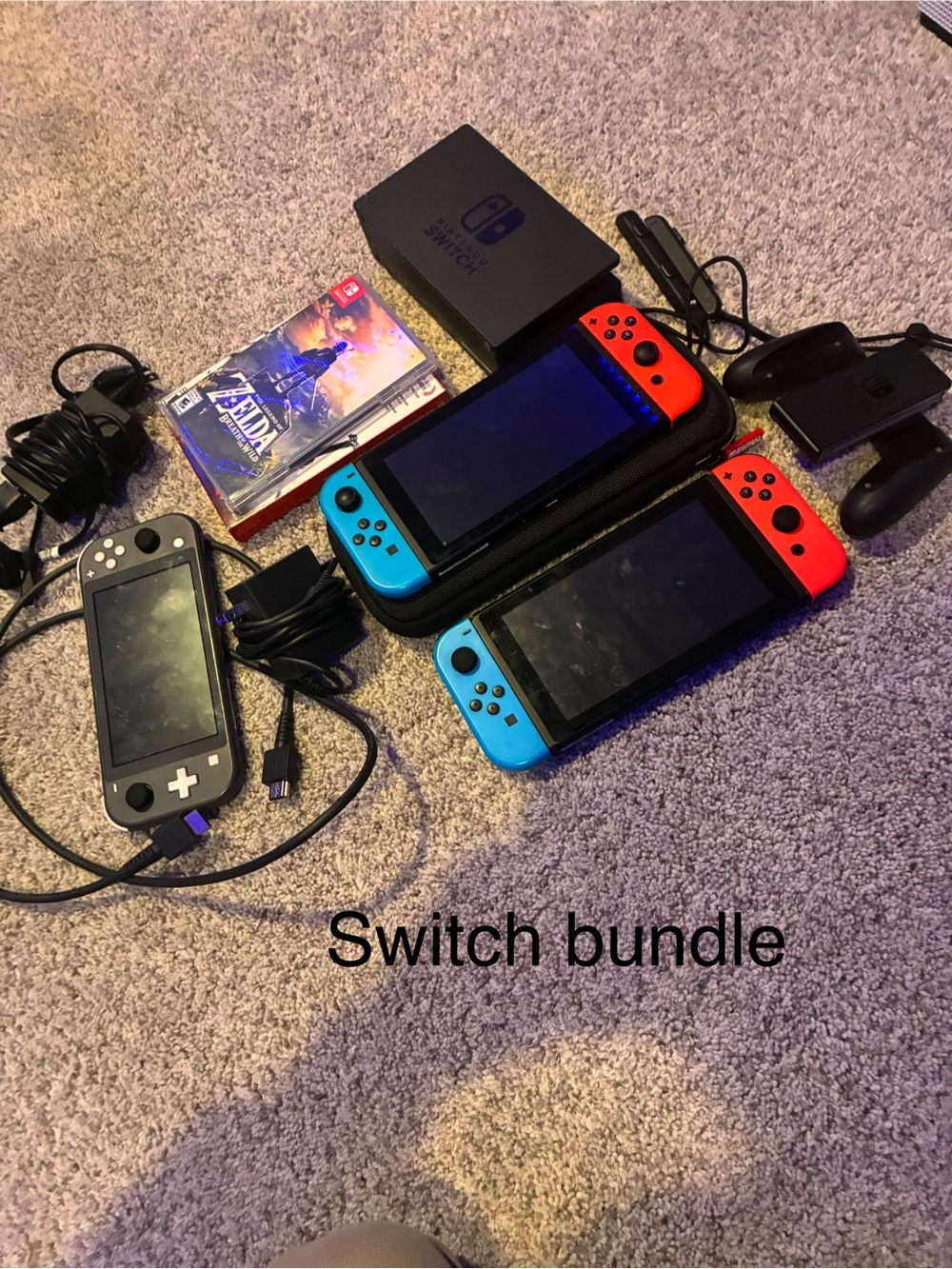 Nintendo Switch Twin Console Set with Neon Red & Neon Blue Joy-Cons